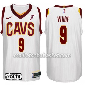 Maillot Enfant Cleveland Cavaliers Dwyane Wade 9 Nike 2017-18 Blanc Swingman